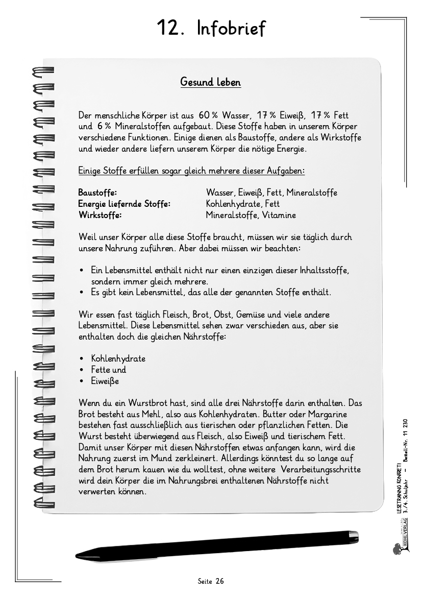 Lesetraining konkret! / Klasse 3-4