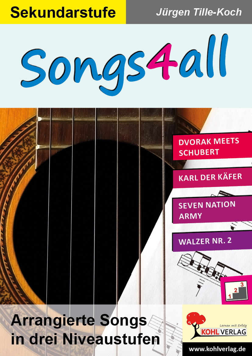 Songs4all - Arrangierte Songs in drei Niveaustufen