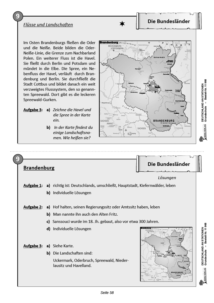 Deutschland an Stationen / Grundschule