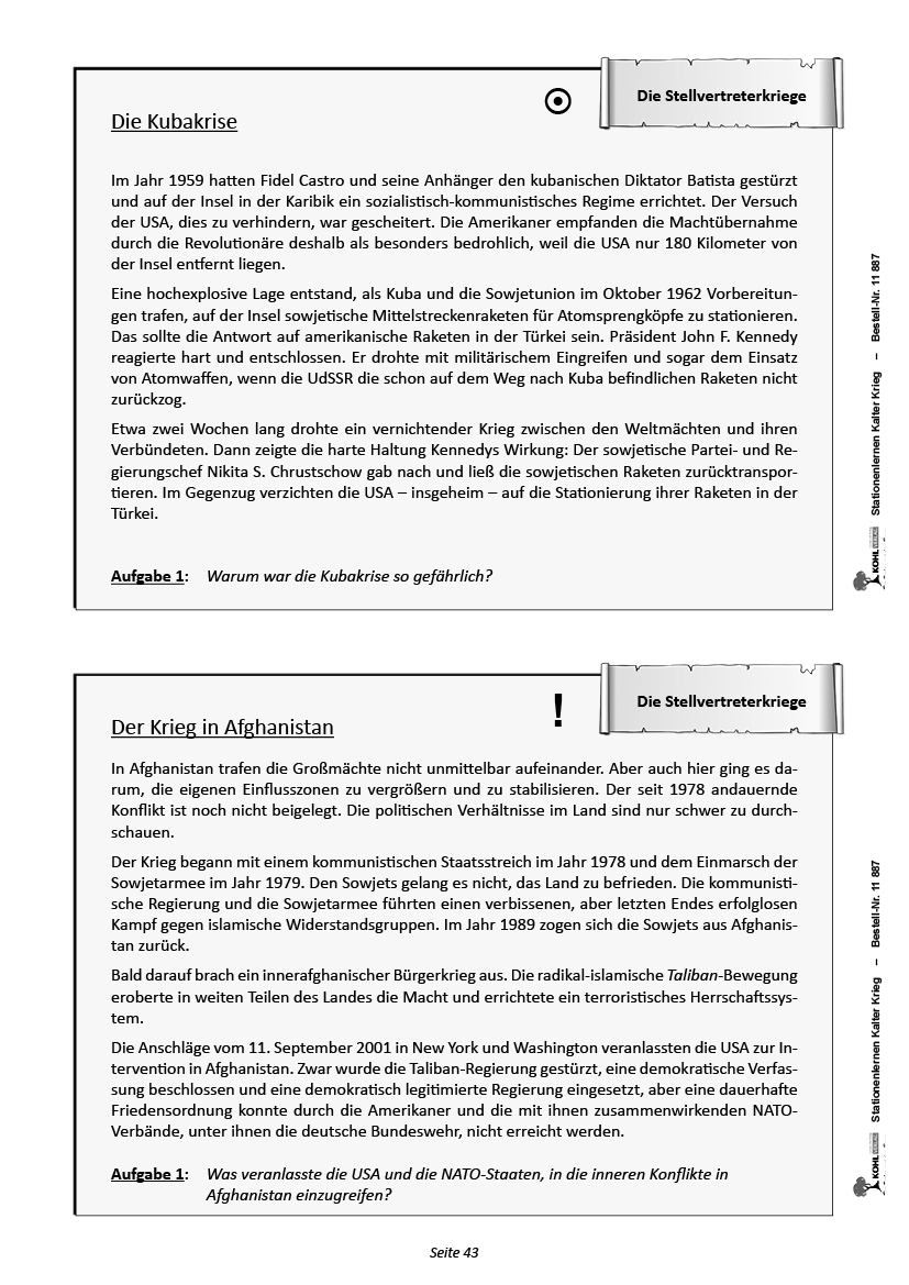 Stationenlernen Kalter Krieg Stationenlernen Kalter Krieg