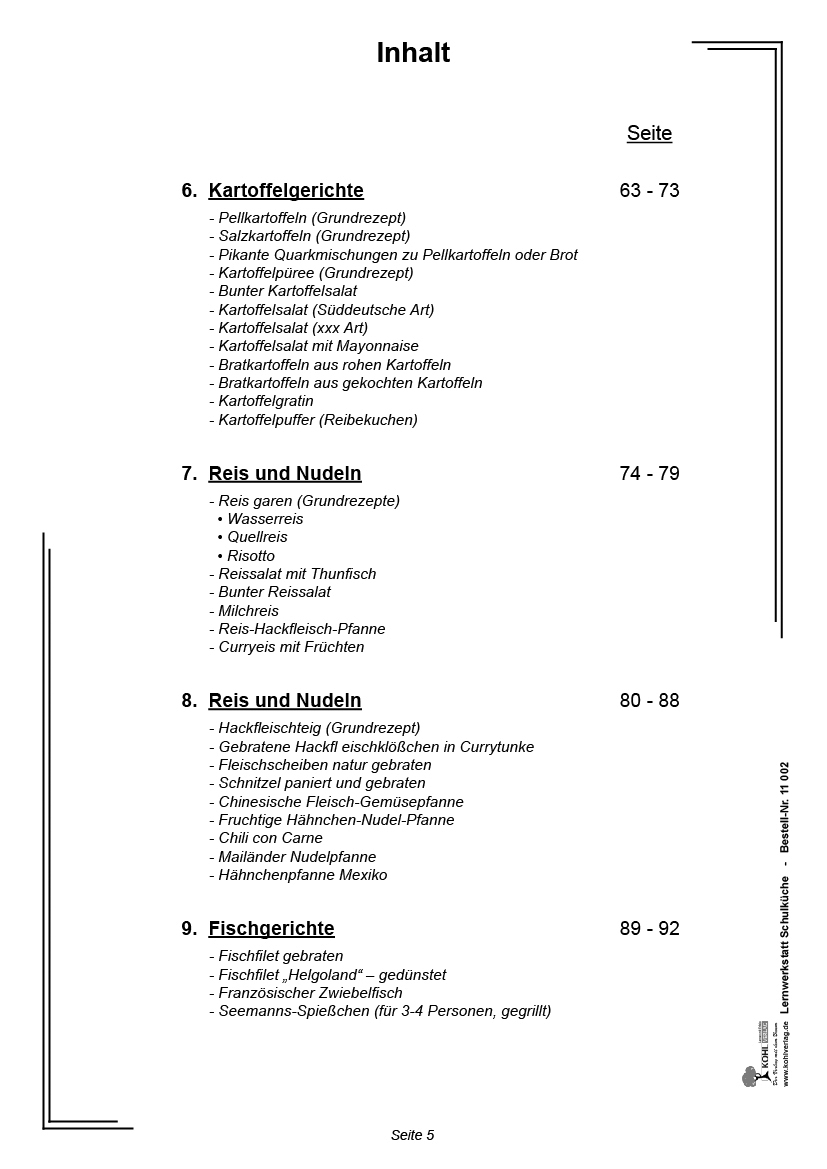 Lernwerkstatt Schulküche