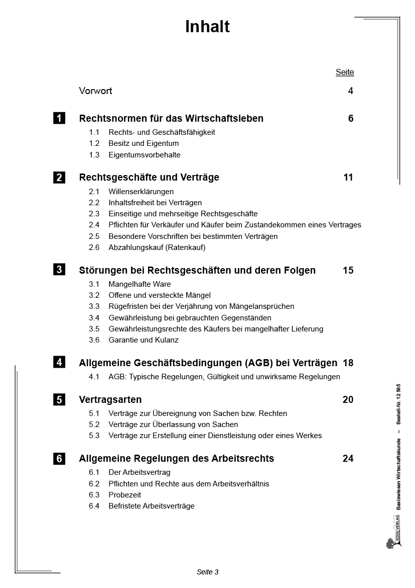 Basiswissen Wirtschaftskunde