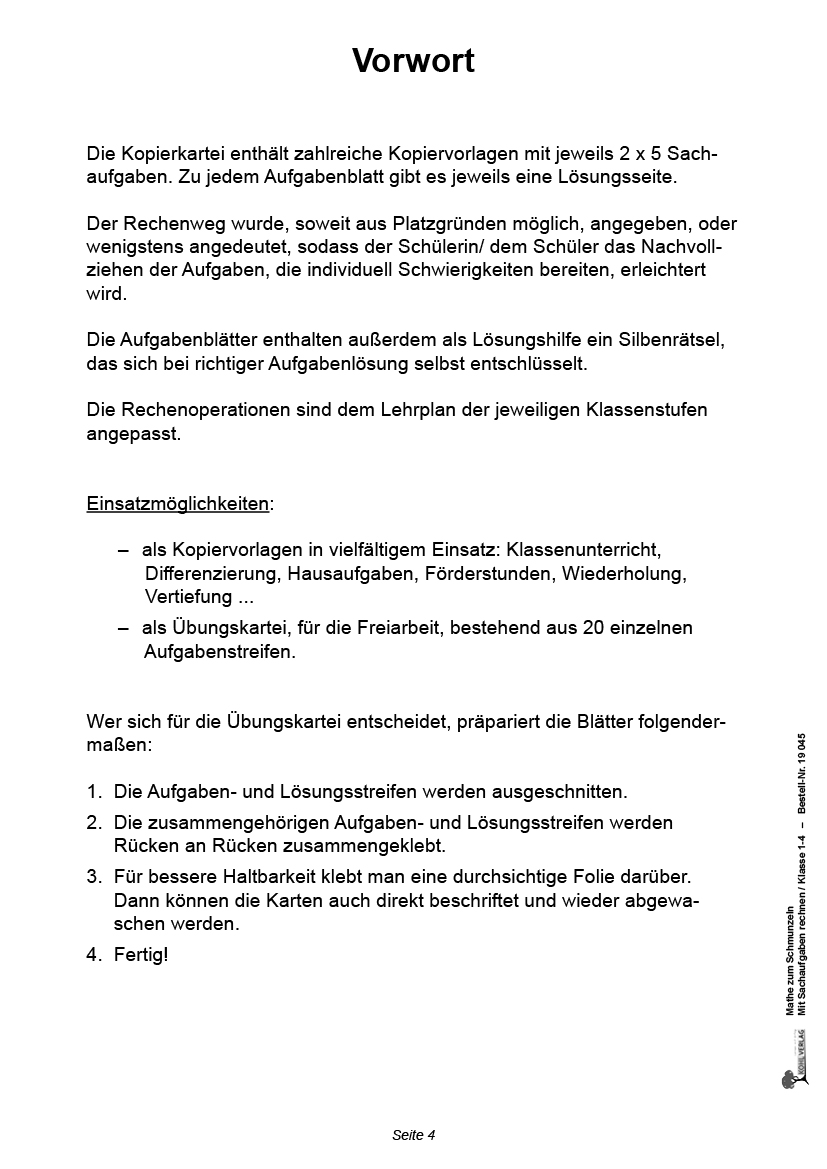 Mathe zum Schmunzeln / Klasse 1-4