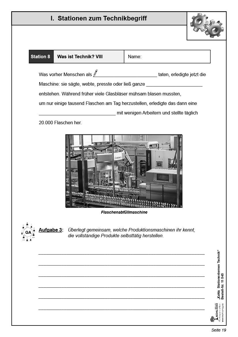 Stationenlernen Technik