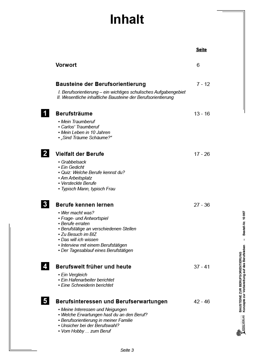 Bausteine zur Berufsorientierung