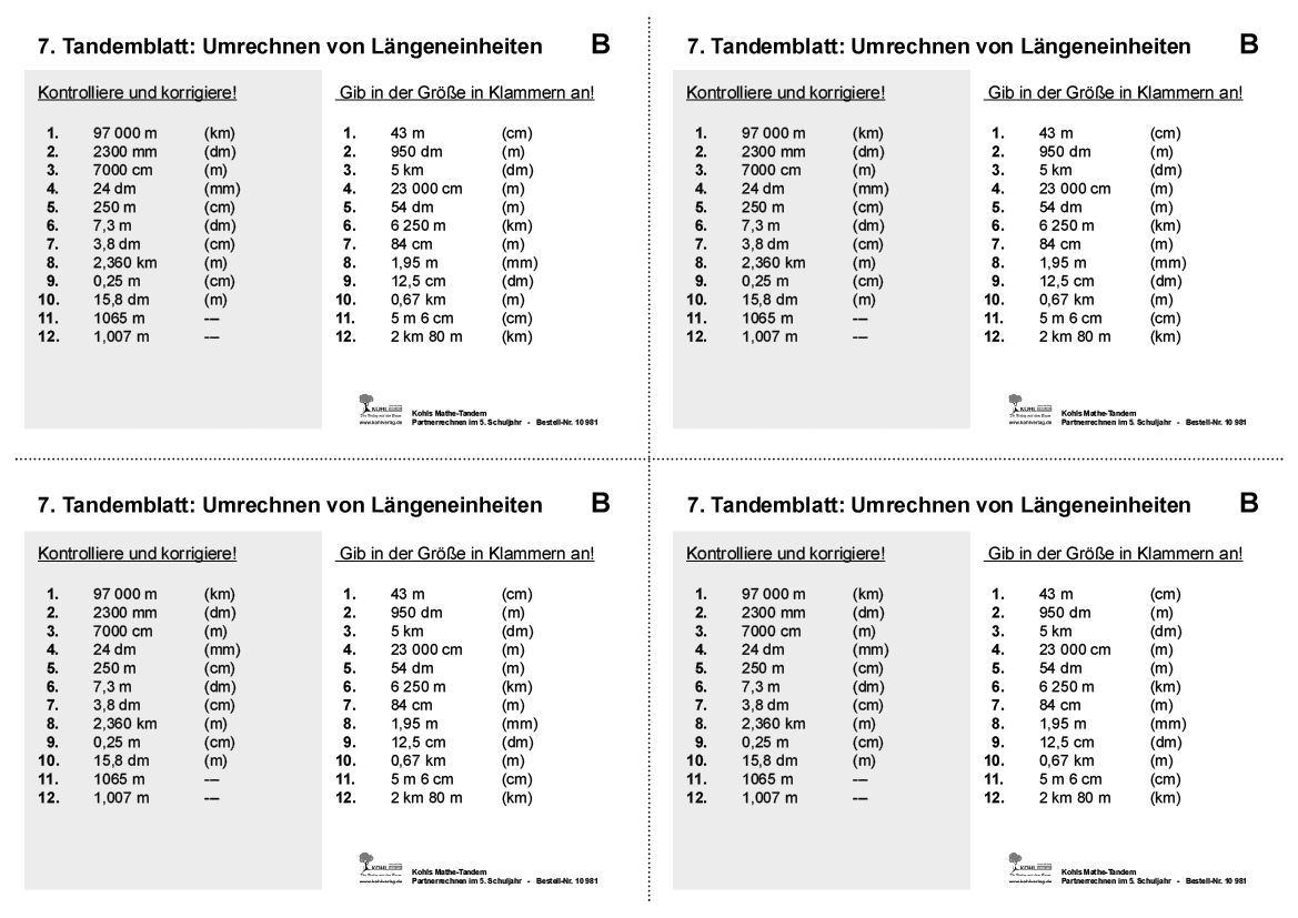 Kohls Mathe-Tandem / Klasse 5