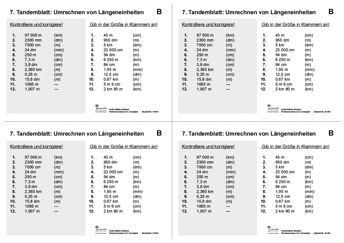 Kohls Mathe-Tandem / Klasse 5