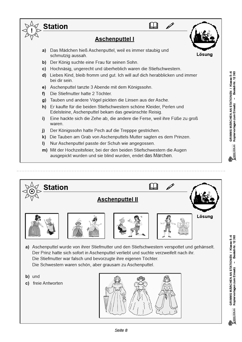 Grimms Märchen an Stationen / Klasse 5-6