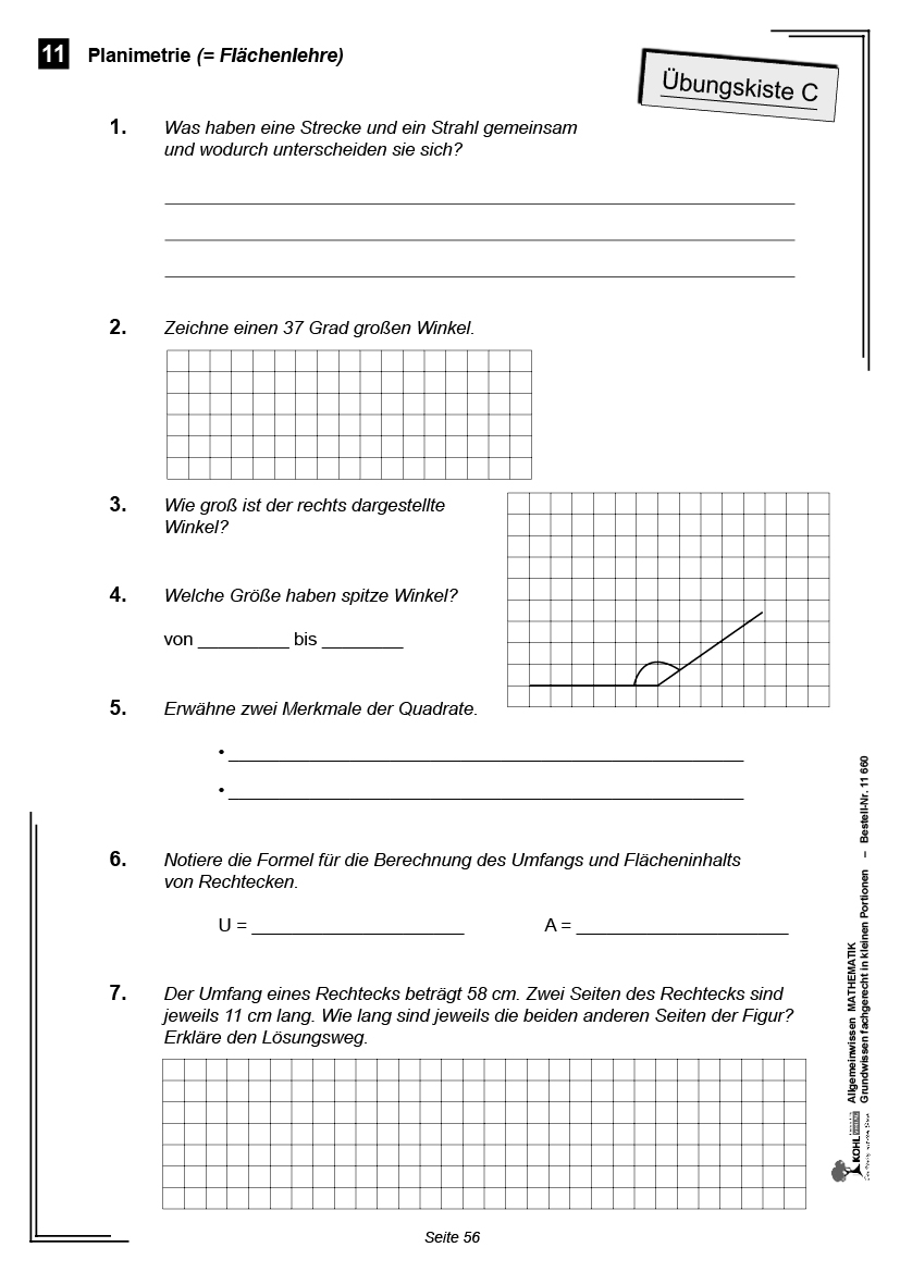 Allgemeinwissen fördern MATHEMATIK