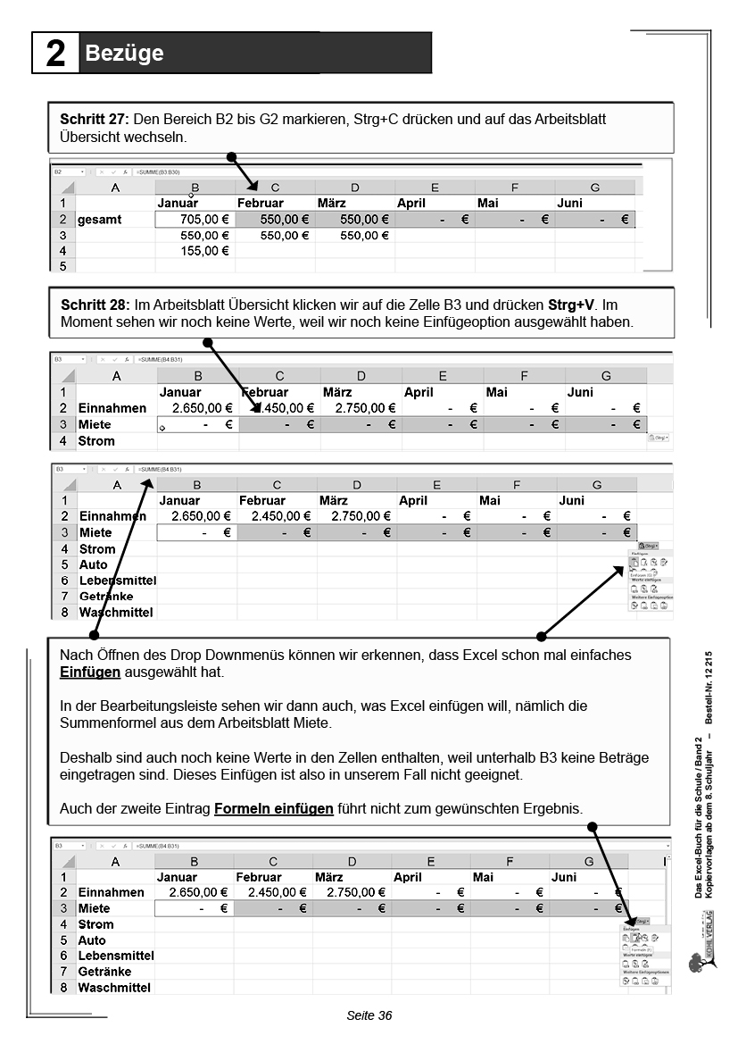 Das Excel-Buch für die Schule / Band 2