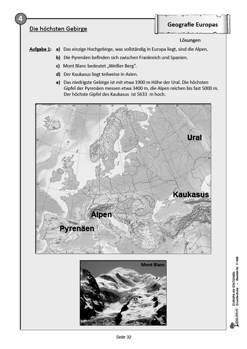 Europa an Stationen / Grundschule - Selbstständiges Lernen in der Grundschule