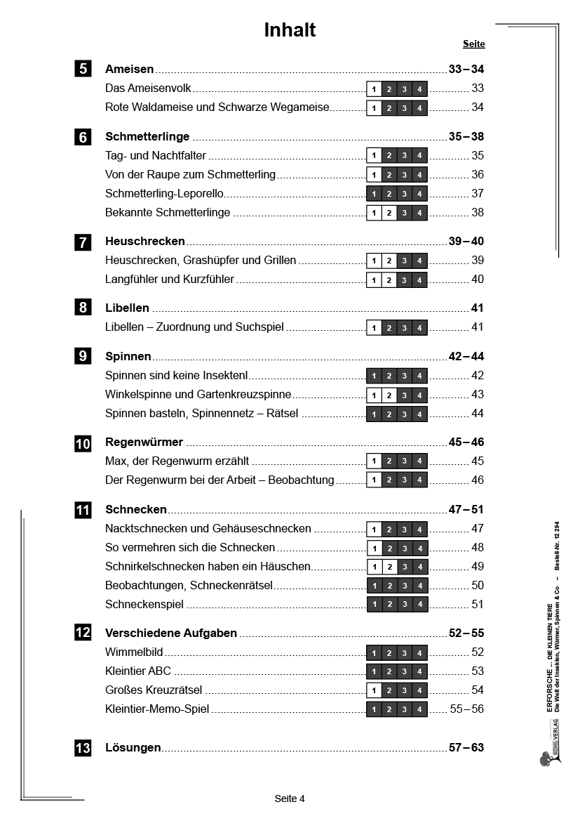 Erforsche ... die kleinen Tiere