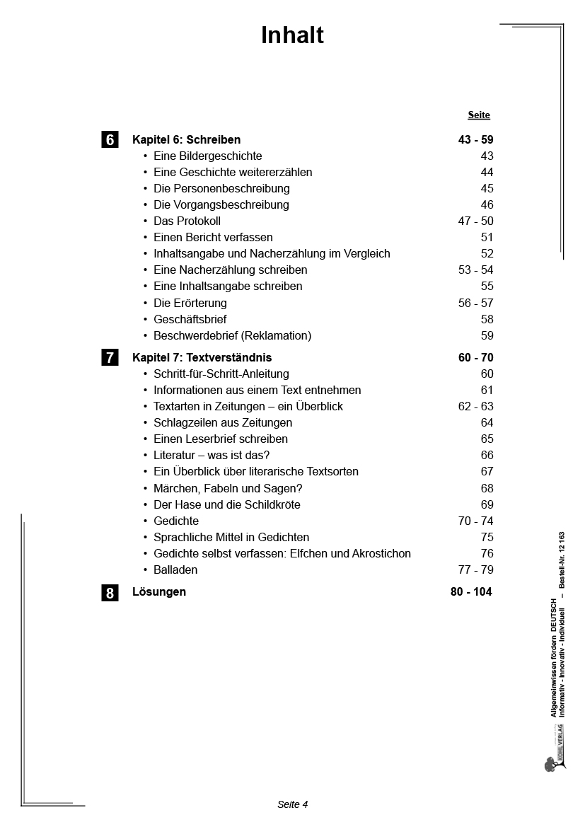 Allgemeinwissen fördern DEUTSCH 