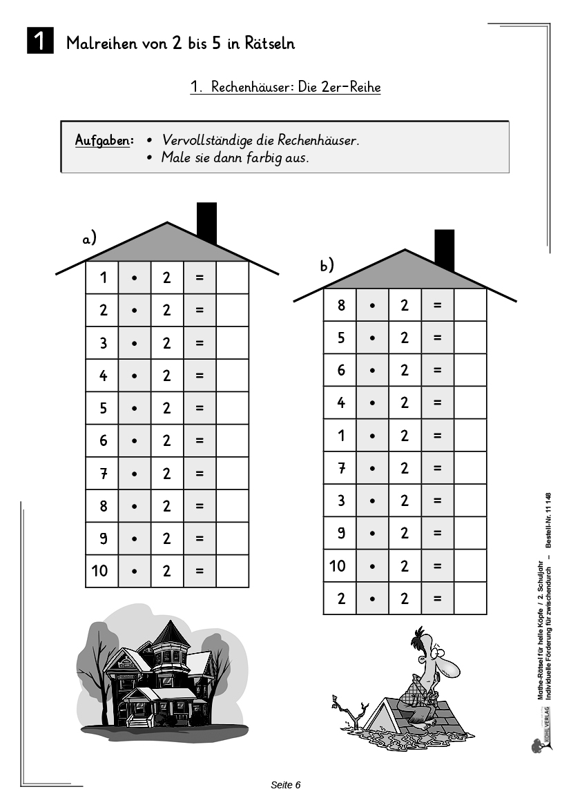 Mathe-Rätsel für helle Köpfe / Klasse 2