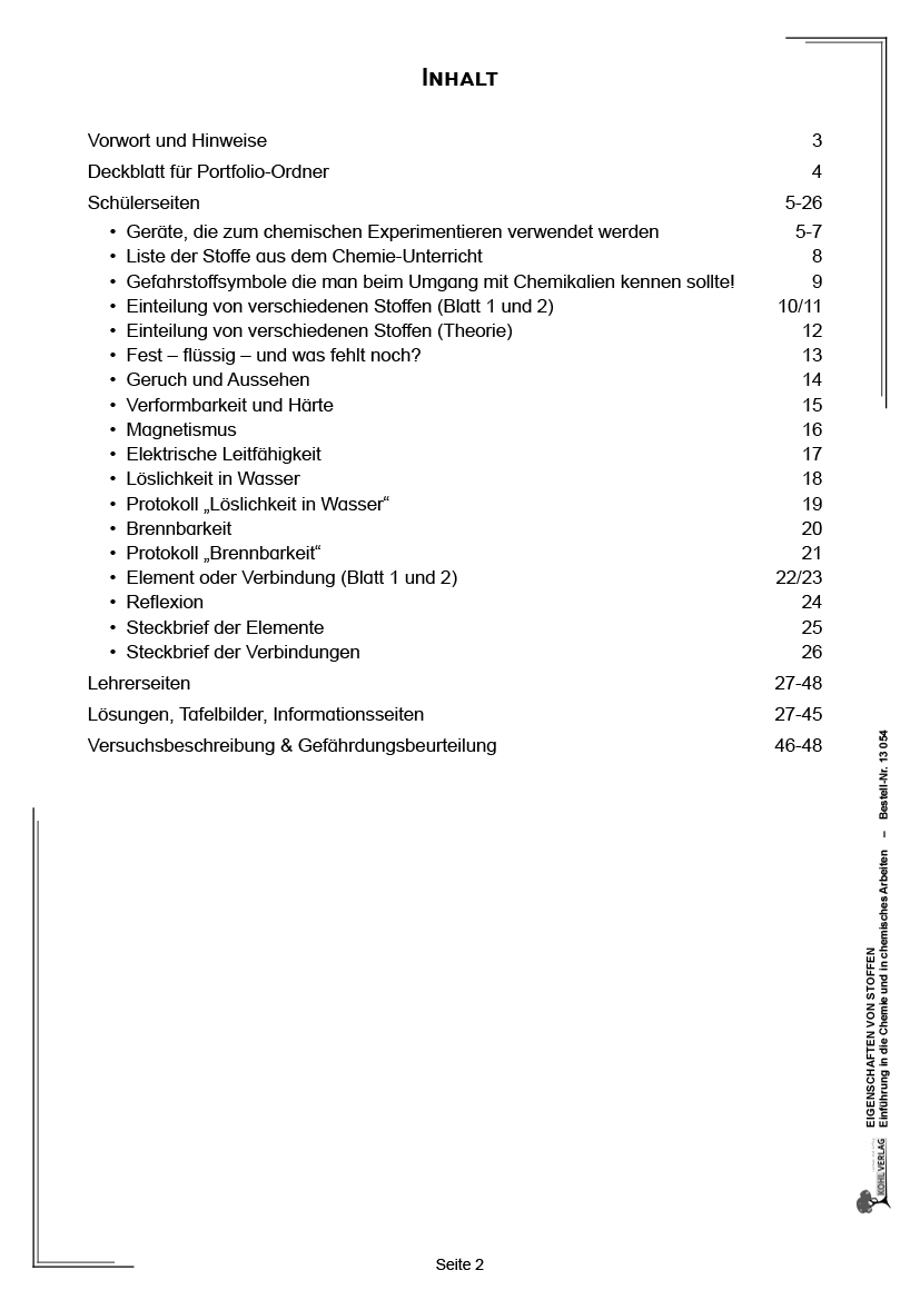 Eigenschaften von Stoffen