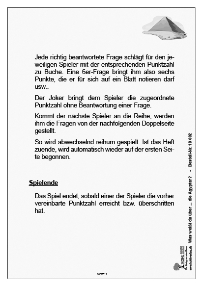 Was weißt du über ... die Ägypter? Was weißt du über ... die Ägypter?