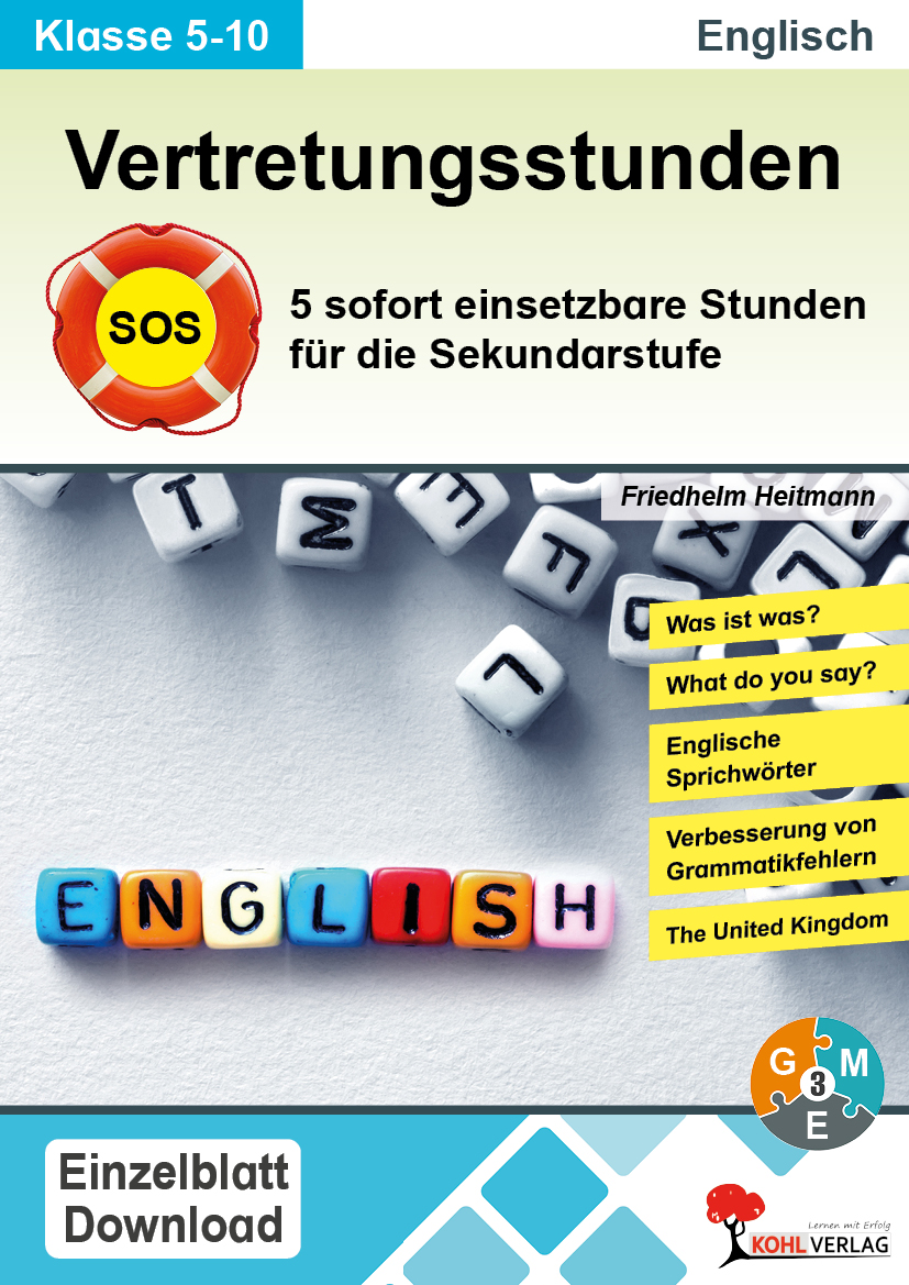 SOS - Vertretungsstunden ENGLISCH