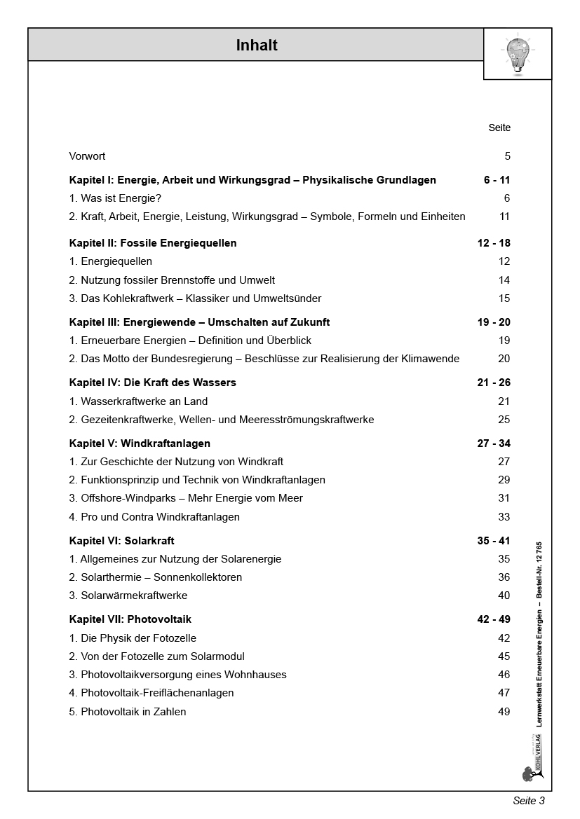 Lernwerkstatt Erneuerbare Energien