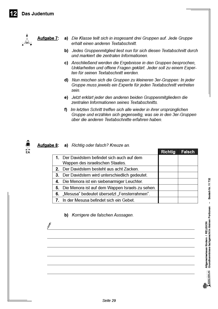 Allgemeinwissen fördern RELIGION