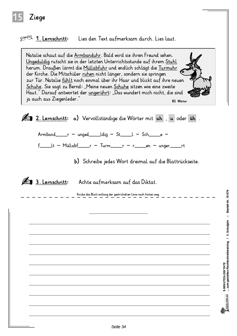5-Minuten-Diktate / Klasse 3