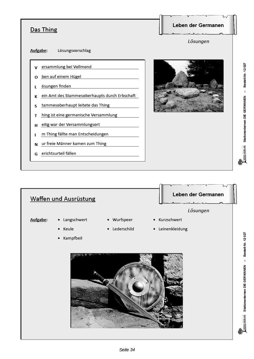 Stationenlernen Die Germanen