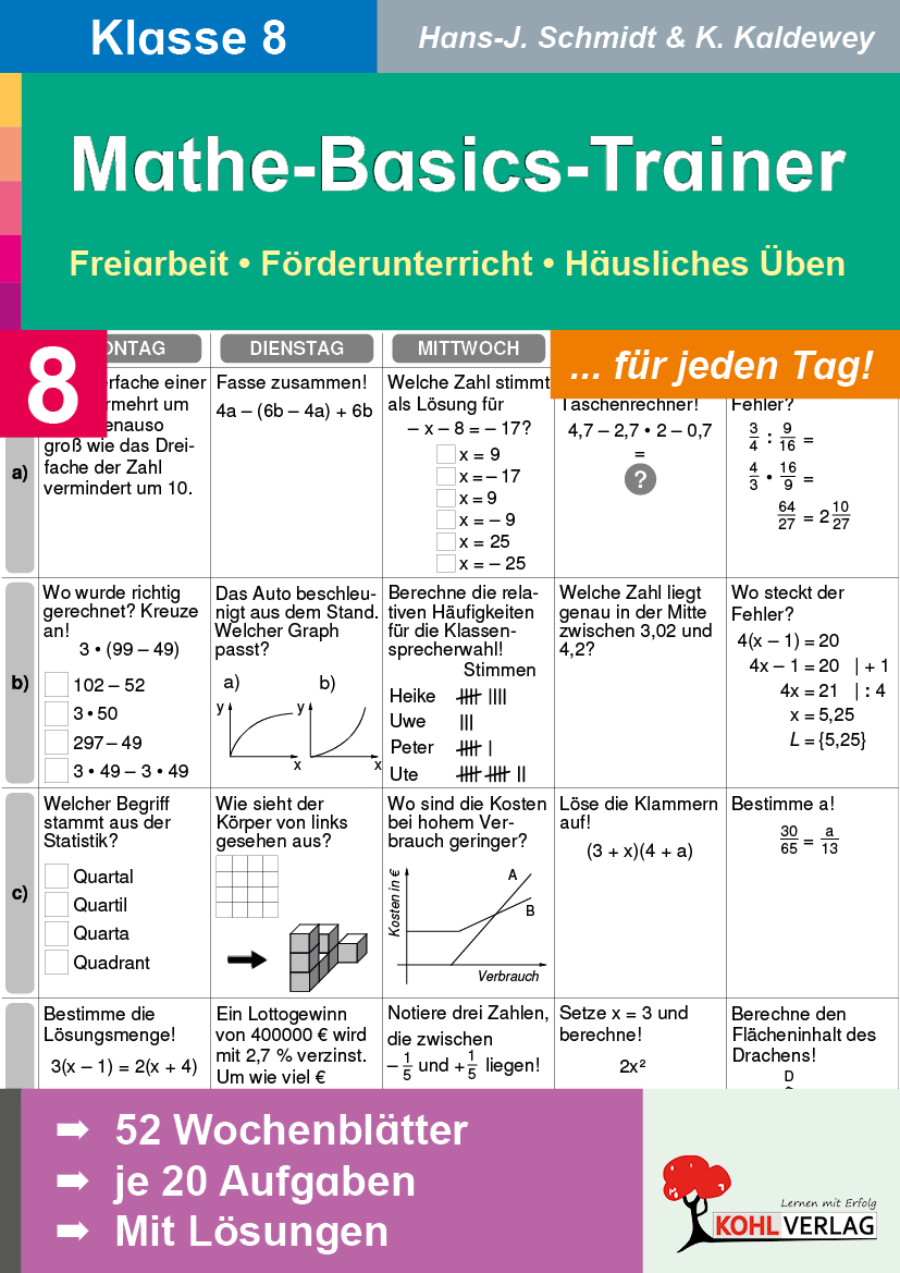 Mathe-Basics-Trainer / Klasse 8