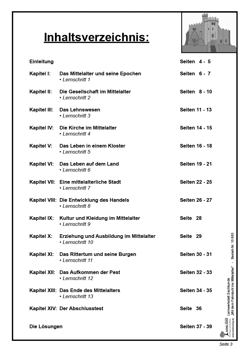 Lernwerkstatt Mittelalter Lernwerkstatt Mittelalter