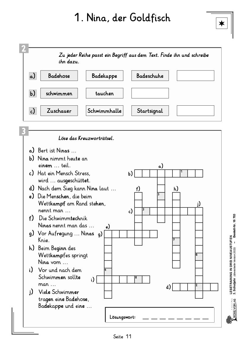 Lesetraining In Drei Niveaustufen Klasse 3 lesetraining-in-drei-niveaustufen-klasse-3