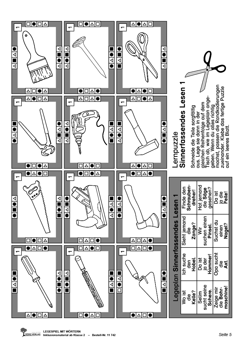 Sinnerfassendes Lesen mit Lernpuzzlen