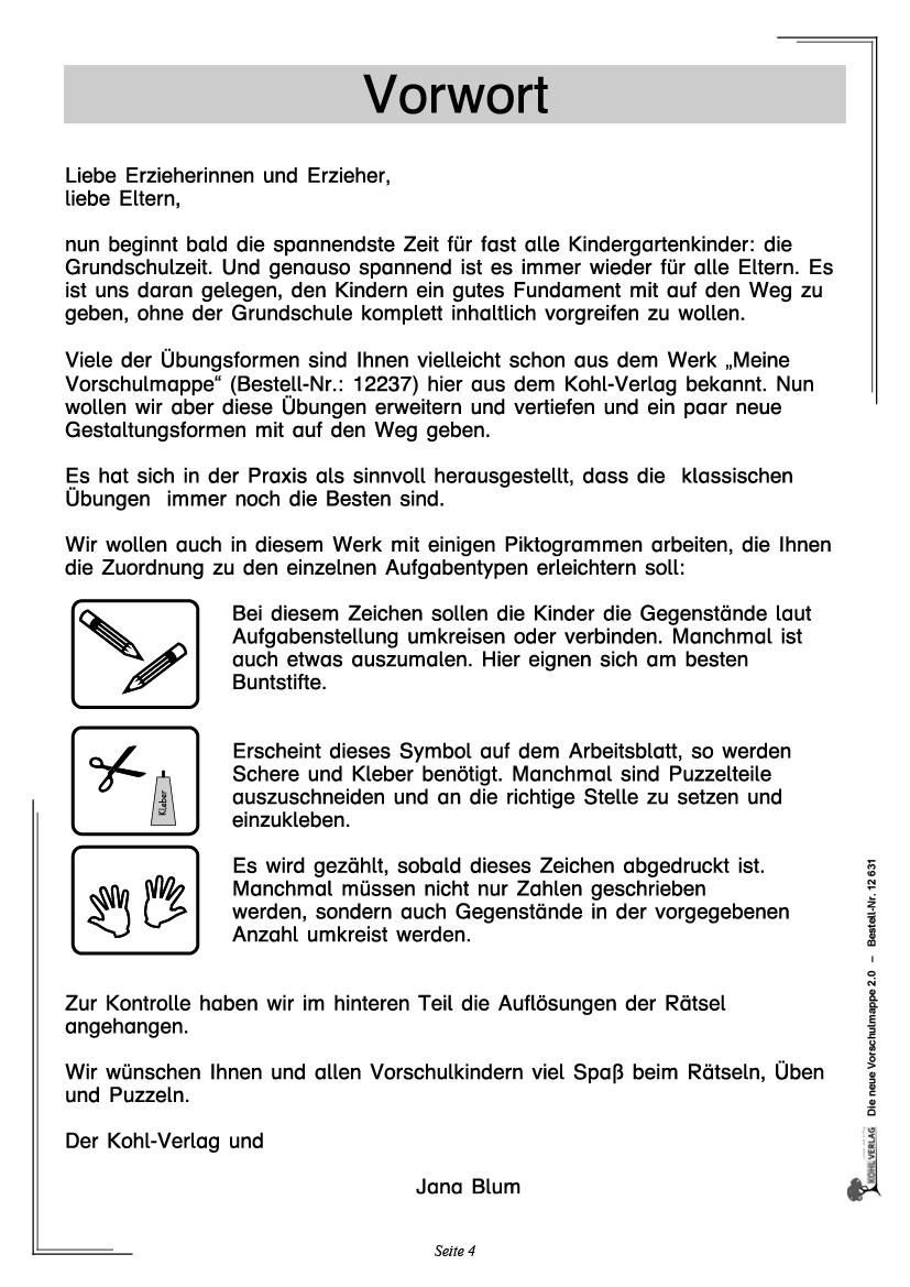 Die neue Vorschulmappe 2.0