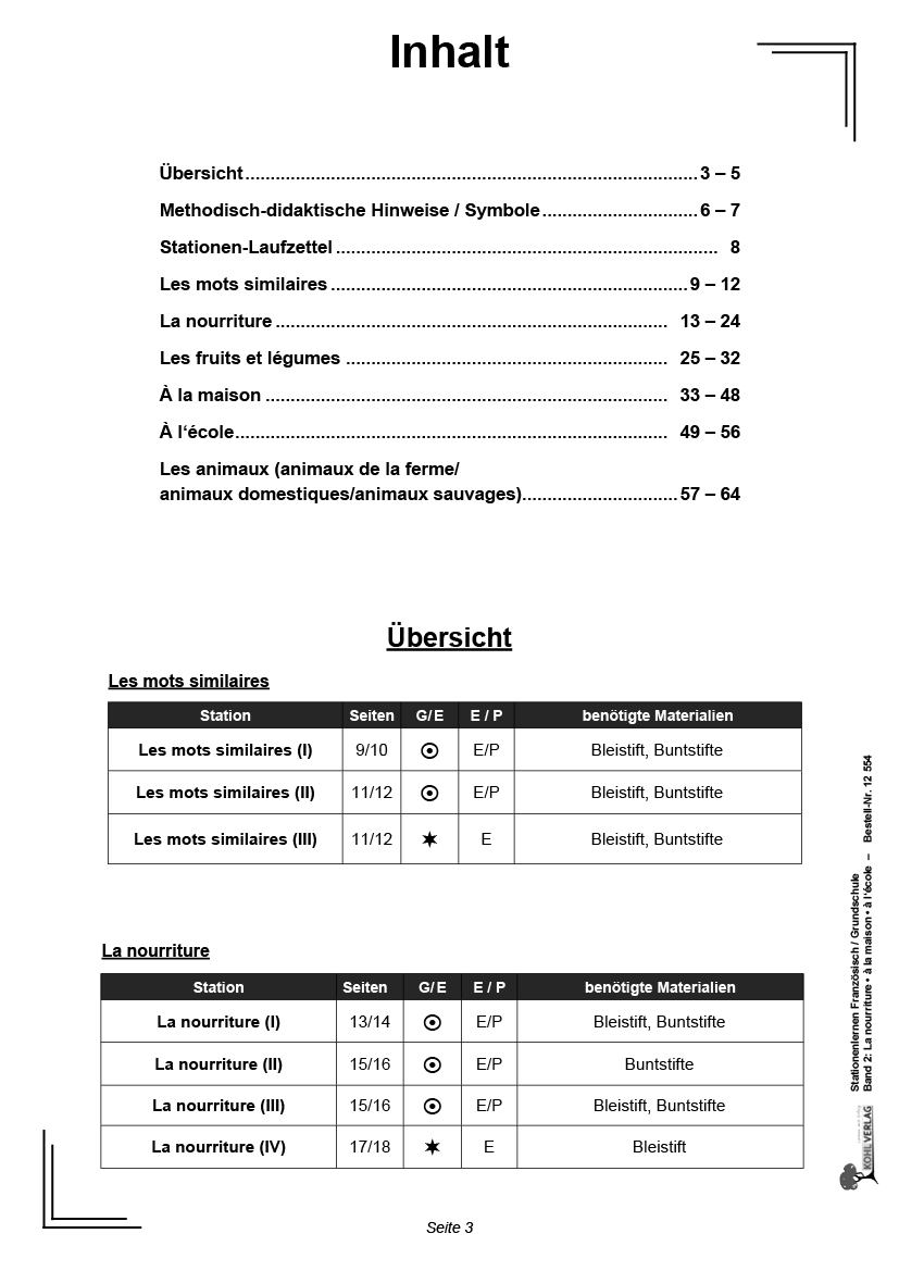 Stationenlernen Französisch / Grundschule - Band 2