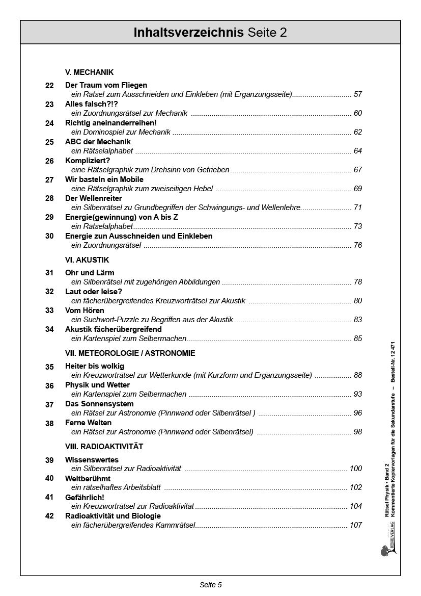 Rätsel Physik / Band 2