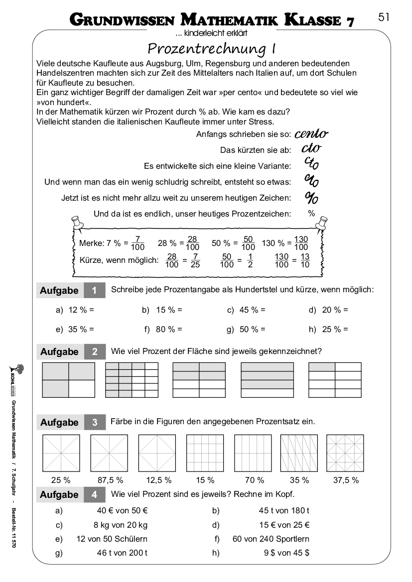 Grundwissen Mathematik / Klasse 7