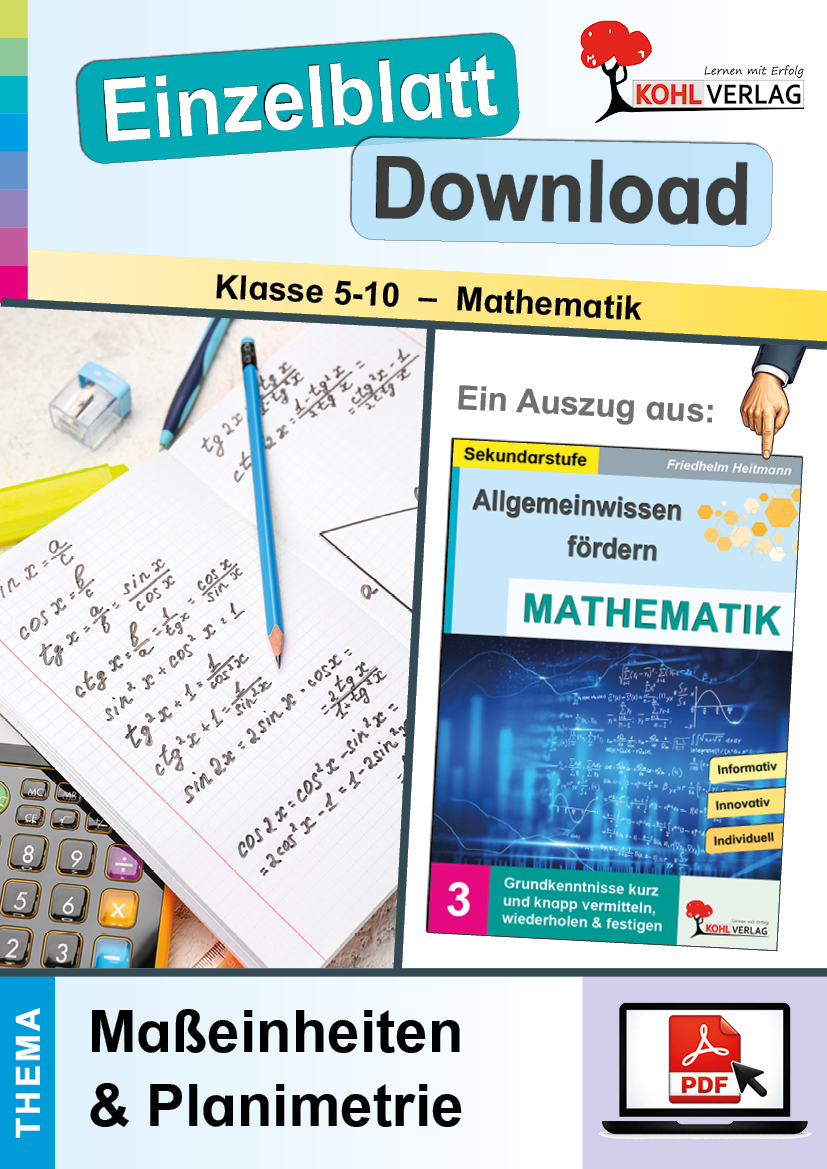 Allgemeinwissen fördern MATHEMATIK: Maßeinheiten & Planimetrie