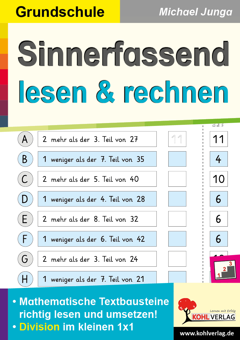 Sinnerfassend lesen und rechnen / Division Sinnerfassend lesen und rechnen / Division