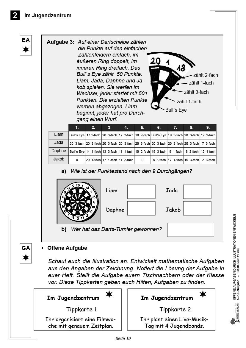 Offene Aufgaben durch Illustrationen entwickeln / Klasse 5-7