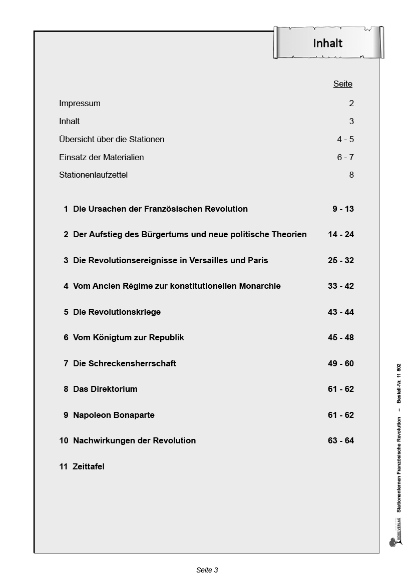 Stationenlernen Französische Revolution