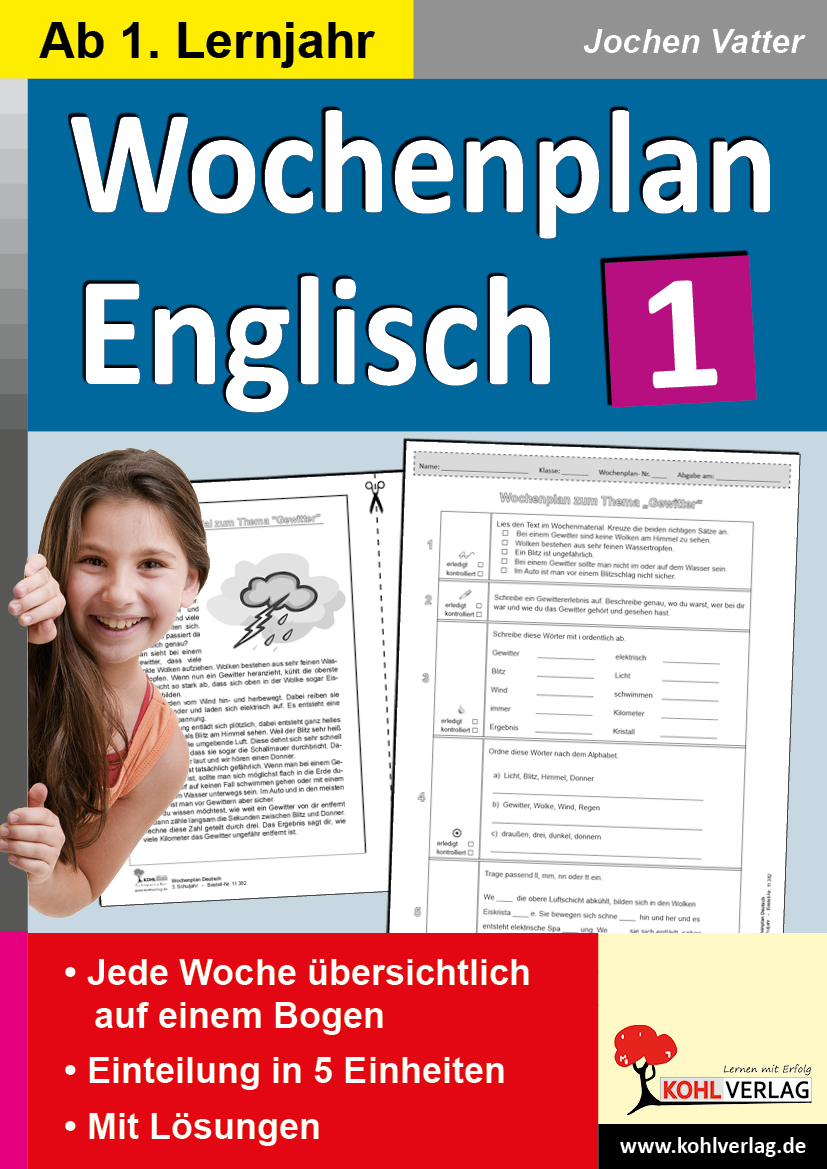 Wochenplan Englisch 1 / ab 1. Lernjahr Wochenplan Englisch 1 / ab 1. Lernjahr