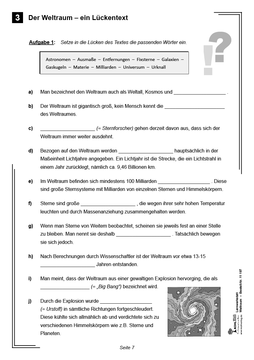 Lernwerkstatt Weltraum