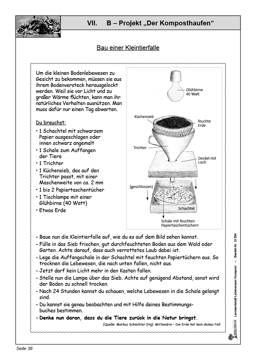 Lernwerkstatt Lebensraum Kompost