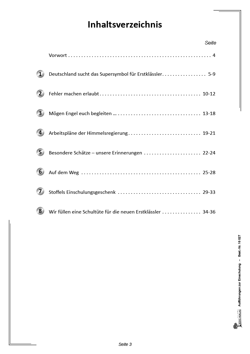 Aufführungen zur Einschulung