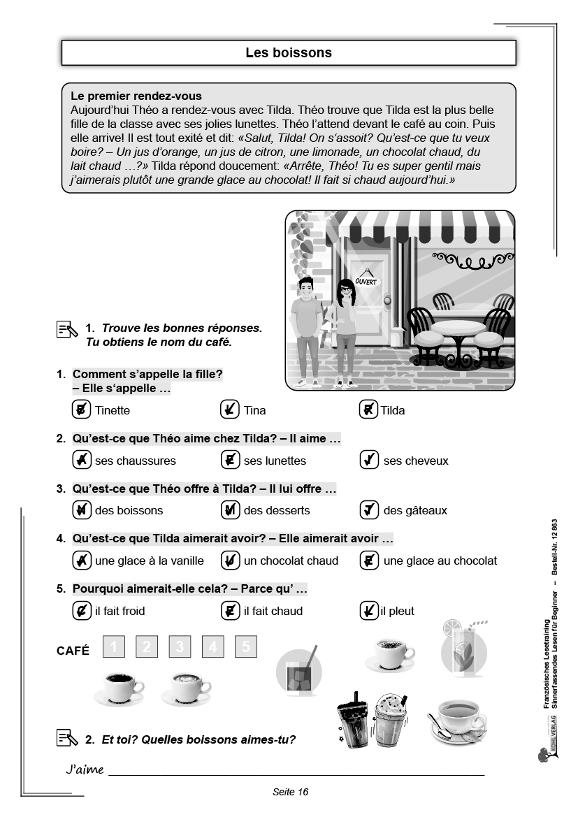 Französisches Lesetraining