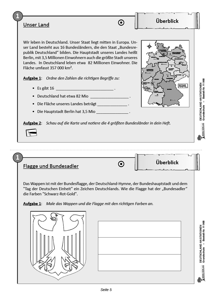 Deutschland an Stationen / Grundschule