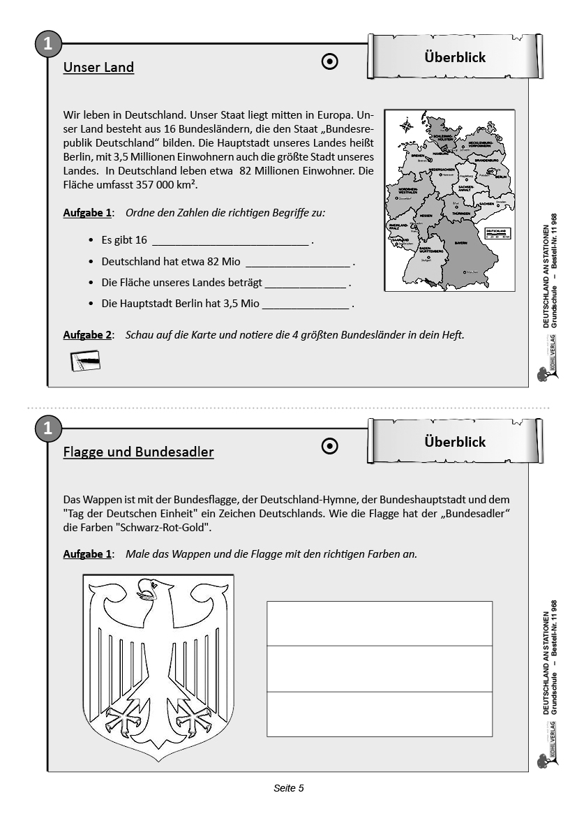 Deutschland an Stationen / Grundschule