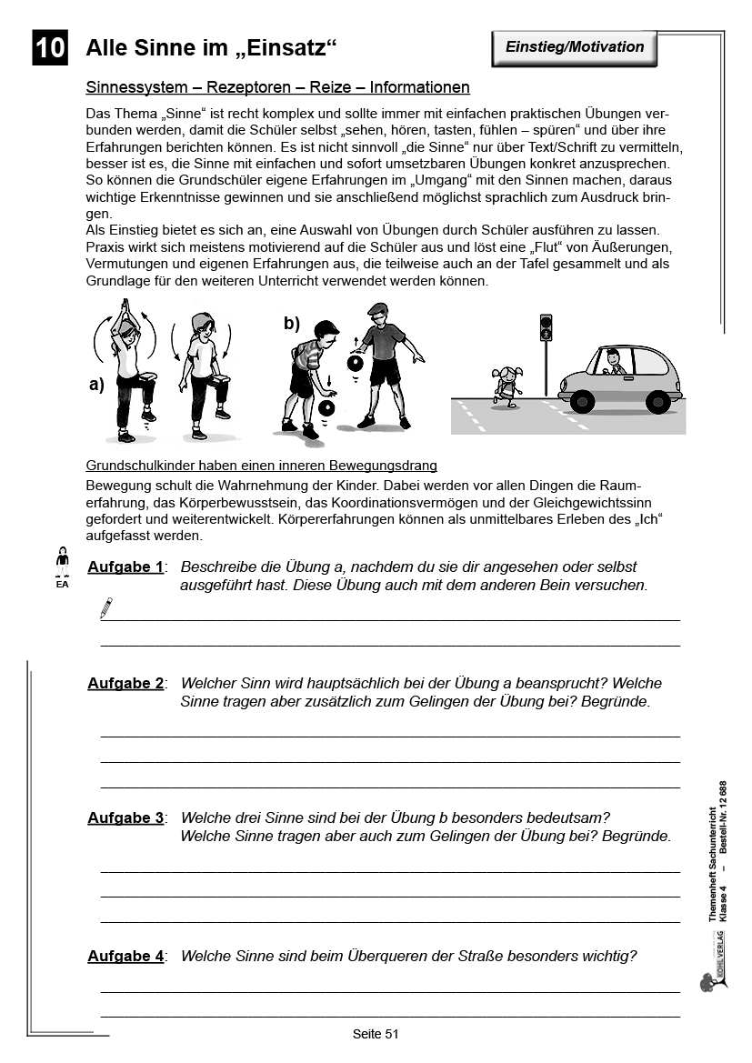 Themenheft Sachunterricht / Klasse 4