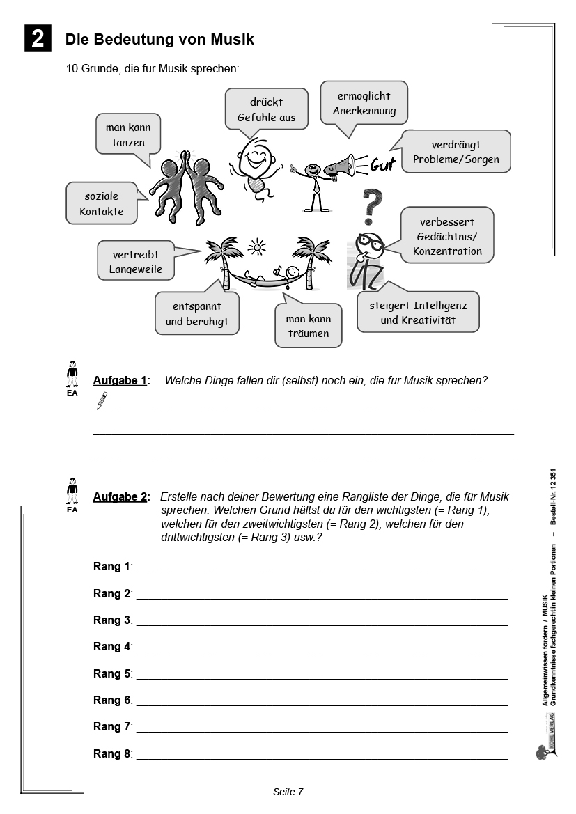 Allgemeinwissen fördern MUSIK
