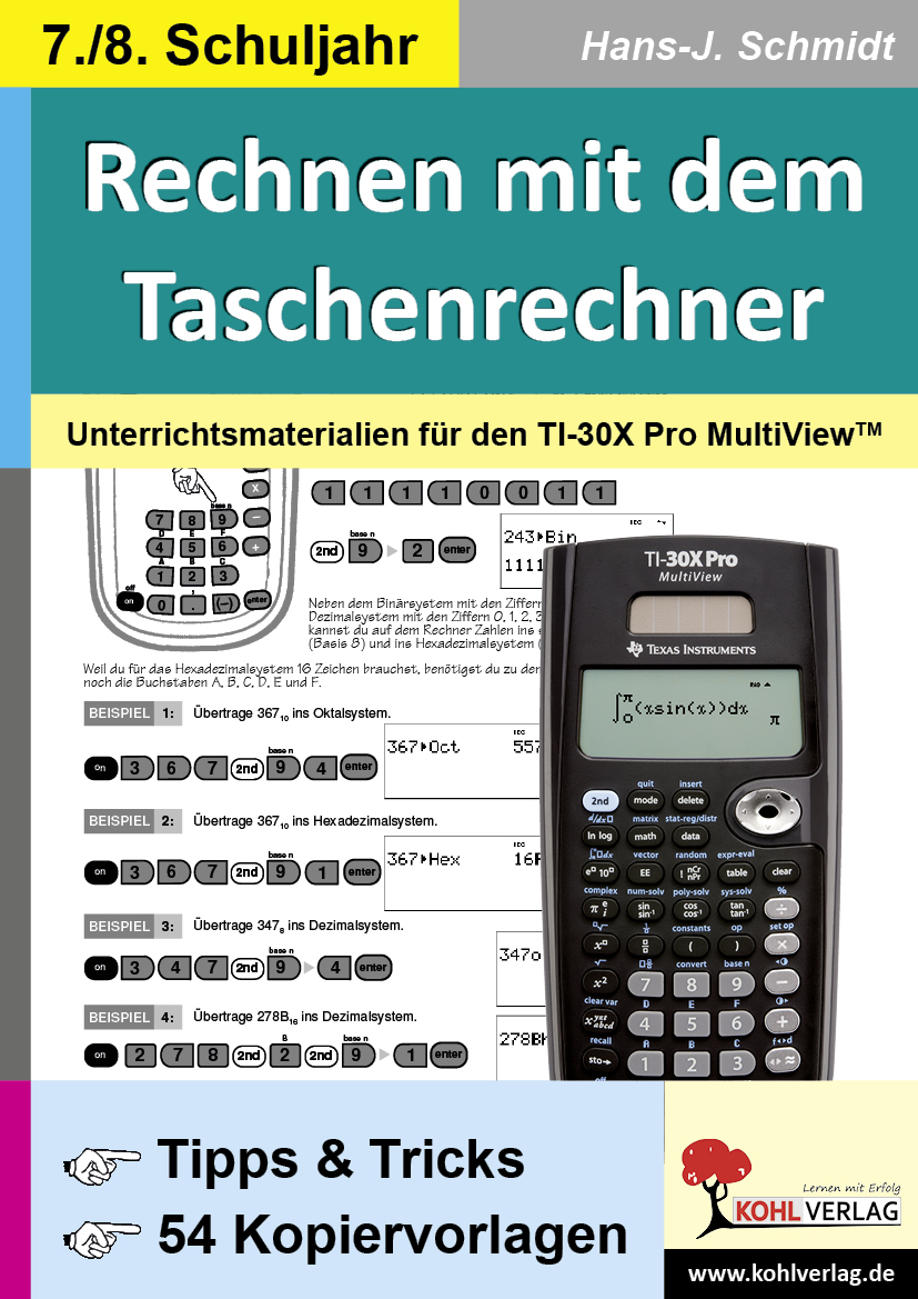 Rechnen mit dem Taschenrechner / Klasse 7-8