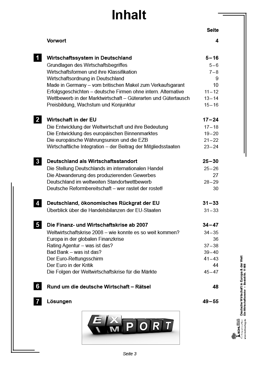 Deutsche Wirtschaft in Europa & der Welt