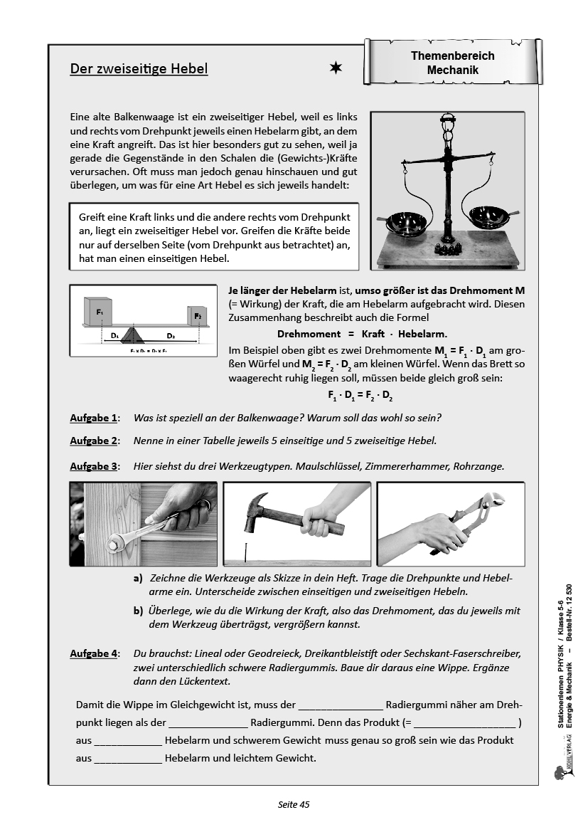 Kräfte Und Ihre Wirkungen Physik Klasse 7 Pdf Stationenlernen Physik / Band 1: Energie & Mechanik