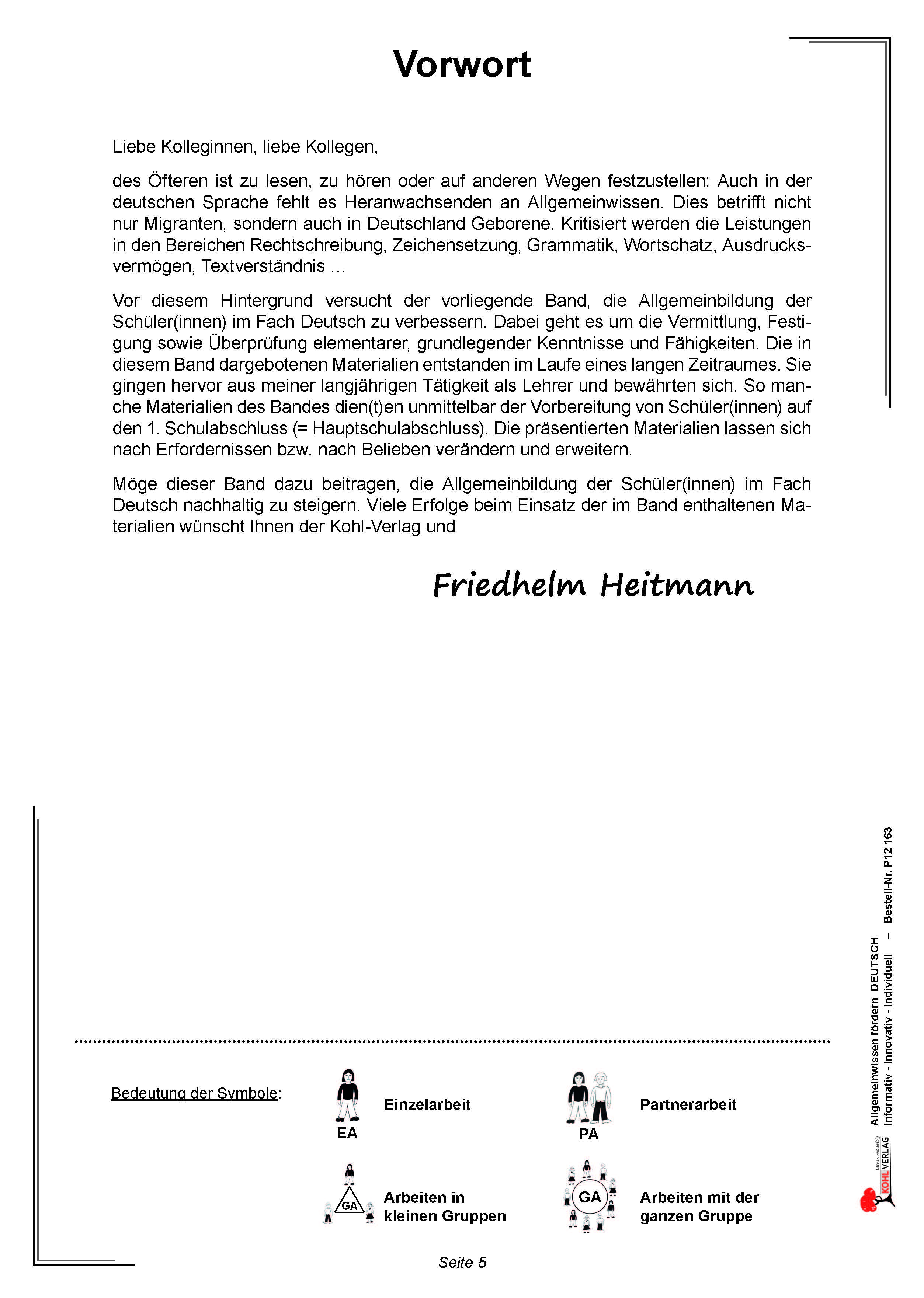 Allgemeinwissen fördern DEUTSCH: Textverständnis Allgemeinwissen fördern DEUTSCH: Textverständnis